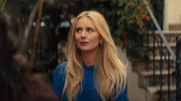 Polo Ralph Lauren Layered Collar Sweater worn by Morgan (Justine Lupe) as seen in Nobody Wants This (S02E08)