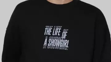 New Heights Travis Kelce The Life Of A Showgirl Sweatshirt of Travis Kelce in New Heights with Jason and Travis Kelce