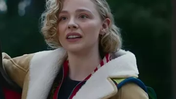 Oh. What. Fun. 2025 Chloë Grace Moretz Brown Coat worn by Taylor (Chloë Grace Moretz) in Oh. What. Fun.