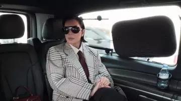 Lanvin LNV666S Sunglasses worn by Kris Jenner as seen in The Kardashians (S07E07)