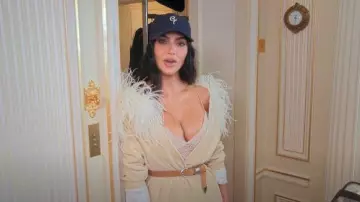 Conner Ives Ci Baseball Cap worn by Kim Kardashian as seen in The Kardashians (S07E07)