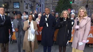 Mackage Shia-SLB 2-in-1 Double Face Wool Coat with Removable Bib worn by Jenna Bush Hager as seen in Today on  December 2, 2025