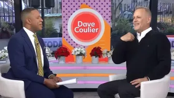 All Saints Waffle Knit Polo worn by Dave Coulier as seen in Today on  December 2, 2025