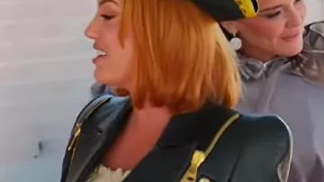 Chaqueta de cuero negra Whitney Rose de Real Housewives Of SLC llevada por Self (Whitney Rose) como se ve en The Real Housewives of Salt Lake City (T6)