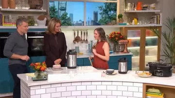 Blazer double boutonné en laine Reiss Solene porté par Cat Deeley, tel que vu dans This Morning le 29 septembre 2025