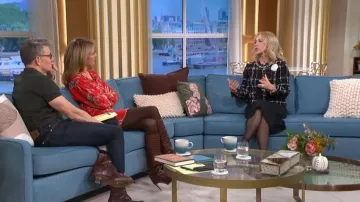 Botas de aguja Paris Texas que lleva Cat Deeley, vistas en This Morning en octubre de 2025