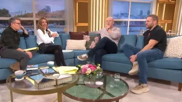 M&S Tweed Embellished Mini A-Line Skirt worn by Cat Deeley as seen in This Morning on November 2025