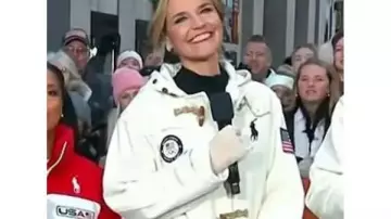The Today Show 2025 Savannah Guthrie White Toggle Coat of Savannah Guthrie in Today