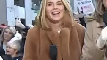 Today Show Jenna Bush Hager Fur Coat worn by Jenna Bush Hager as seen in Today