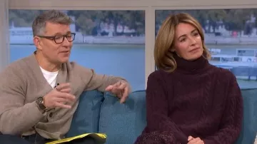 Barbour Embleton Rollneck Jumper worn by Cat Deeley as seen in This Morning on November 2025