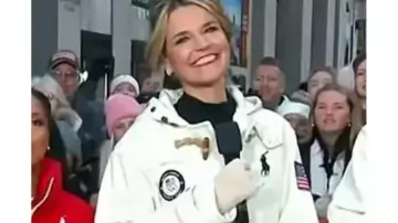 The Today Show 2025 Savannah Guthrie White Toggle Coat of Savannah Guthrie in Today