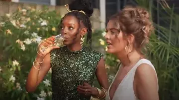 Amazon Gold Silver Snake Earrings worn by Venita Aspen as seen in Southern Charm (S11E03)