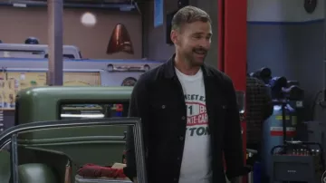 Allsaints Spotter Military Shirt Jacket worn by Gabriel (Seann William Scott) as seen in Shifting Gears (S02E07)