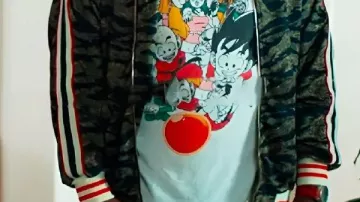 Tiger Stripe Print Tracksuit worn by Howard (Ron Funches) in Loot