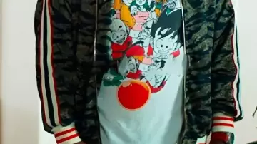 Tiger Stripe Print Tracksuit worn by Howard (Ron Funches) in Loot