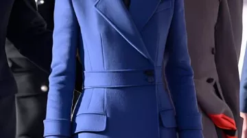 The Royal Dais Kate Middleton Blue Coat