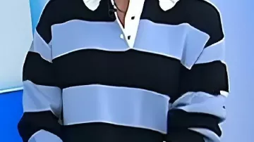 Stripe Rugby Shirt worn by Jenna Bush Hager in Full Episode: TODAY Show - December 3