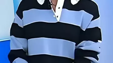 Stripe Rugby Shirt worn by Jenna Bush Hager in Full Episode: TODAY Show - December 3