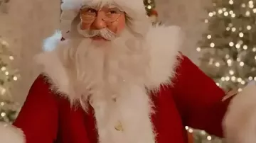 My Secret Santa 2025 Alexandra Breckenridge Santa Coat worn by Taylor (Alexandra Breckenridge) as seen in My Secret Santa