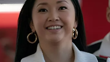 Elsbeth S03 Lana Condor Sherpa Bomber Jacket as seen in Elsbeth (S03)