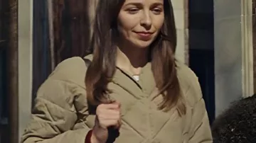 Ripple Vanessa Smythe Diamond Quilted Brown Jacket as seen in Ripple (S01)