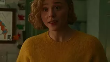 Oh. What. Fun. 2025 Chloë Grace Moretz Yellow Sweater worn by Taylor (Chloë Grace Moretz) as seen in Oh. What. Fun.
