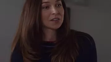 Ripple Vanessa Smythe Navy Blue Sweater as seen in Ripple (S01)