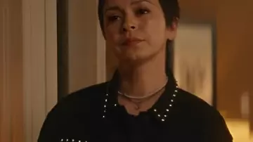 Ripple Julia Chan Black Denim Jacket worn by Kris (Julia Chan) as seen in Ripple (S01)