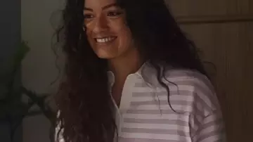 Sydney Agudong Ripple S01 Striped Polo Shirt used by Aria (Sydney Agudong) as seen in Ripple (S01)