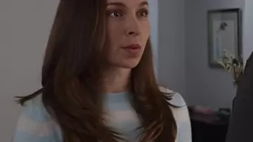 Vanessa Smythe Ripple S01 Blue Striped Sweater as seen in Ripple (S01)
