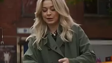 Ripple S01 Kris Green Coat worn by Kris (Julia Chan) as seen in Ripple (S01)