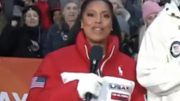 The Today Show 2025 Sheinelle Jones Team USA Puffer Jacket (Sheinelle Jones) in Today