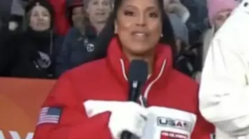 The Today Show Sheinelle Jones Team USA Closing Ceremony de la veste de Sheinelle Jones dans Today