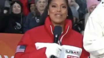 The Today Show Sheinelle Jones Team USA Closing Ceremony Jacket of Sheinelle Jones in Today