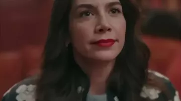 Mistletoe Murders S02 Moira Wells Floral Jacket as seen in Mistletoe Murders (S02)