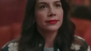 Mistletoe Murders S02 Moira Wells Floral Jacket as seen in Mistletoe Murders (S02)