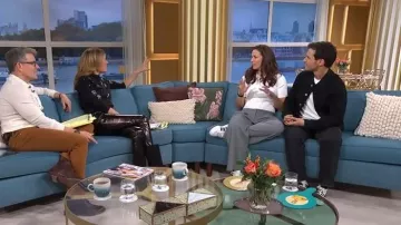 H&M Patent Jersey Jegging worn by Cat Deeley as seen in This Morning on November 2025