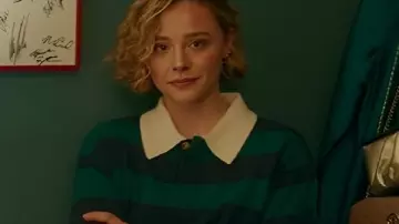 Oh. What. Fun. Chloë Grace Moretz Striped Polo Shirt worn by Taylor (Chloë Grace Moretz) as seen in Oh. What. Fun.