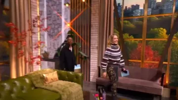 Veronica Beard Daniela Embellished Straight-Leg Jean worn by Sara Haines as seen in The View on December 2, 2025