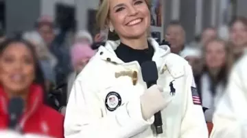 Team USA Toggle Coat worn by Savannah Guthrie in The Today Show