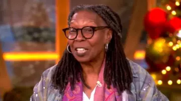 Magnolia Pearl Check Adison Workshirt worn by Whoopi Goldberg as seen in The View on December 4, 2025