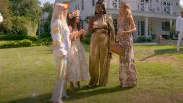 Pantalones psicodélicos Nirvana de Casablanca usados por Erika Girardi como se ve en Las verdaderas amas de casa de Beverly Hills (S15E01)