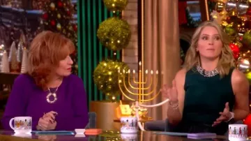 Ettika Open Circle Statement Necklace worn by Joy Behar as seen in The View on  December 5, 2025