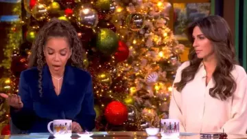 Gabriela Hearst Angela Double-breasted Cotton-corduroy Blazer worn by Sunny Hostin as seen in The View on  December 5, 2025