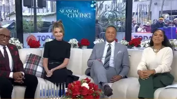 Gucci Horsebit Belt Dress worn by Savannah Guthrie as seen in  Today on December 4, 2025