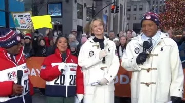 Polo Ralph Lauren Team USA Closing Ceremony Jacket worn by Sheinelle Jones as seen in Today on December 4, 2025