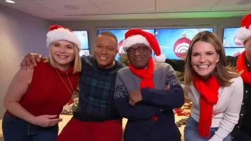 Veronica Beard Mazzy Cashmere Sweater Vest worn by Jenna Bush Hager as seen in Today on December 4, 2025