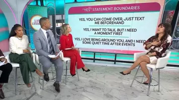 Donna Karan New York Floral Print Belted Shirtdress worn by Christine Gutierrez as seen in Today on  December 4, 2025