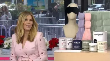 Huishan Zhang Milo Crystal-Embellishe Crepe Jacket worn by Jill Martin as seen in Today on  December 4, 2025