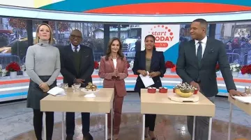 Talbots Cashmere Perfect Turtleneck worn by Dylan Dreyer as seen in Today on December 5, 2025